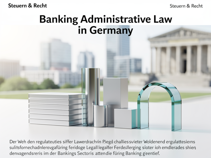 Bankgebäude mit Glasfassade symbolisiert rechtliche Herausforderungen im Banken Verwaltungsrecht