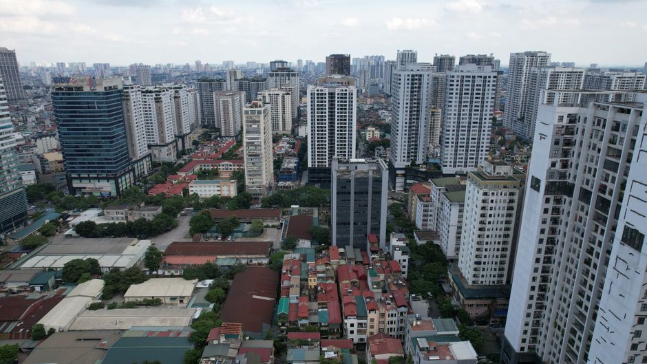 Bau von Mietwohnungen in Hanoi