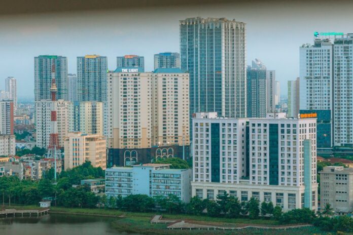 Bau von Mietwohnungen in Hanoi