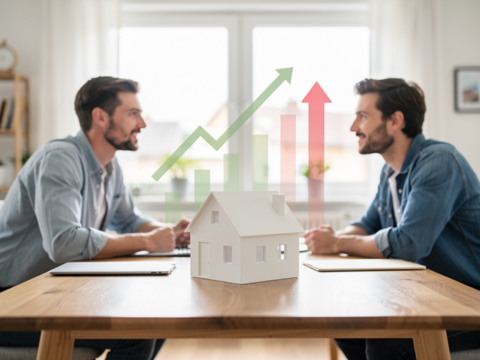 Diagramm zeigt Bauzinsen Entwicklung 2026 und Auswirkungen auf Immobilienfinanzierung