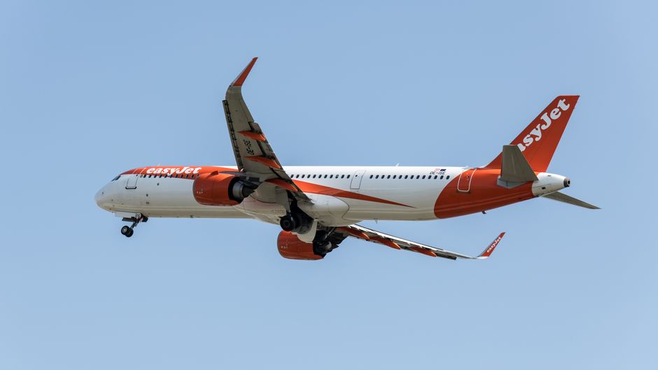 easyJet Flugzeug im Einsatz