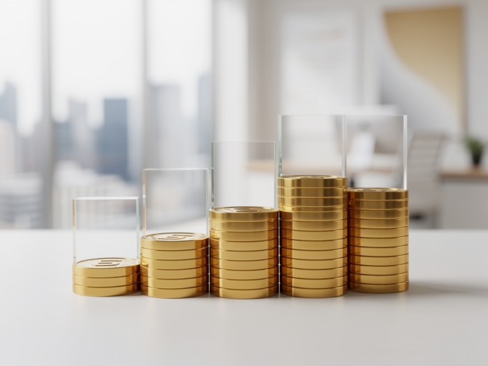 Grafische Darstellung eines ETFs als einfache Erklärung für Vermögensaufbau