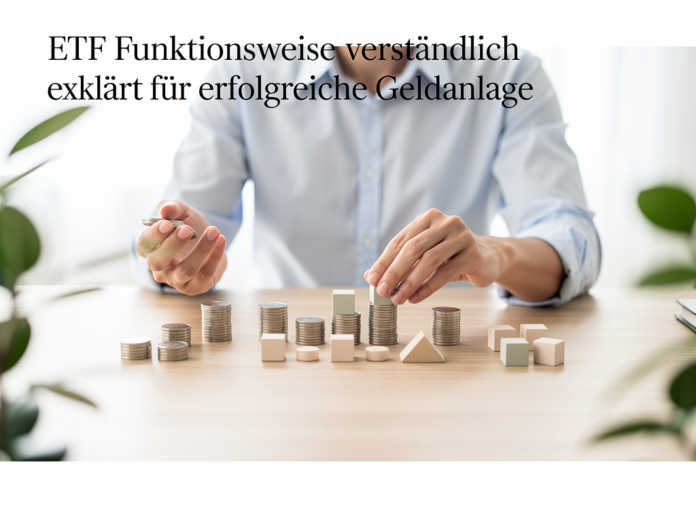 Grafik erklärt ETF Funktionsweise zur passiven Indexnachbildung und kosteneffizienten Geldanlage