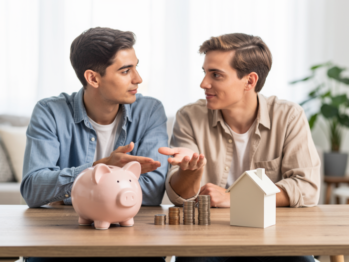 Paar nutzt Gemeinschaftskonto zur gemeinsamen Verwaltung und Übersicht ihrer Finanzen
