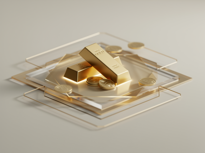 Gold ETF Symbolbild mit Goldbarren und Kursdiagramm zur Geldanlage im Fokus