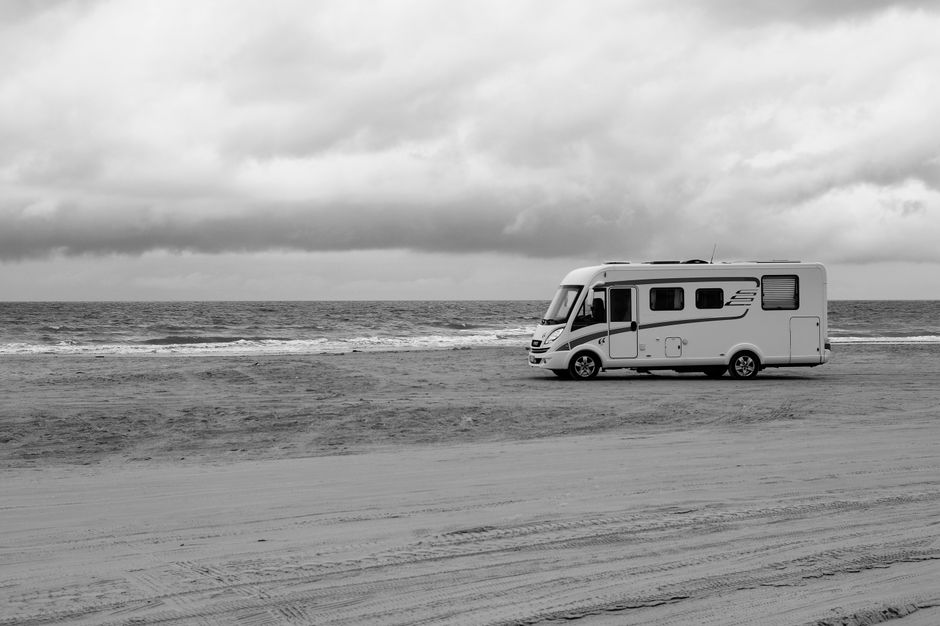 Hochpreisiges Wohnmobil im Alltag