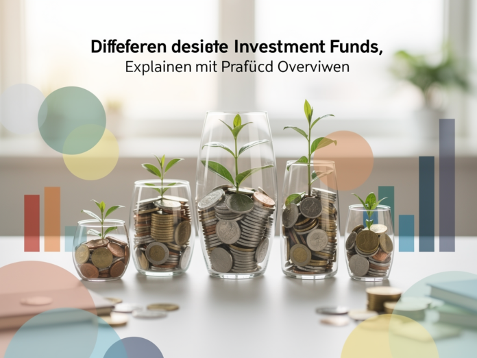 Übersichtliche Grafik zu verschiedenen Investmentfonds Arten und Anlagestrategien