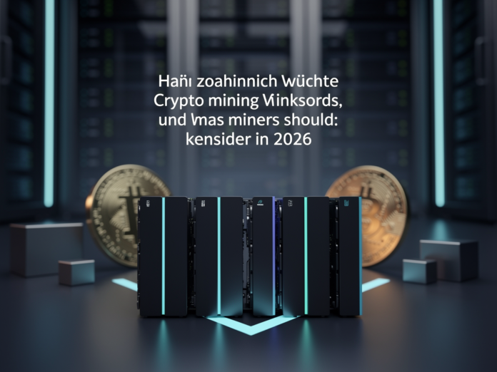 Moderne Krypto Mining Hardware und Energiemanagement für profitables Mining 2026