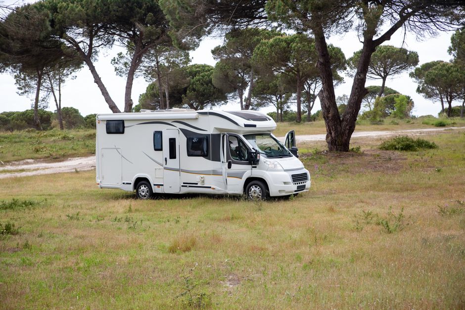 Luxuriöses Wohnmobil im Einsatz