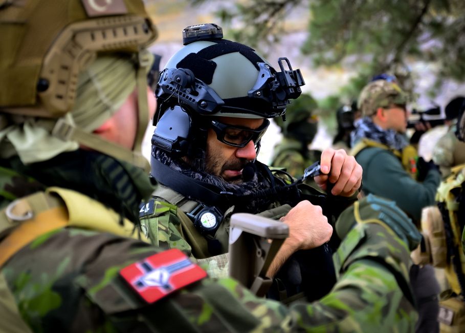 NATO troops conducting exercises in Estonia
