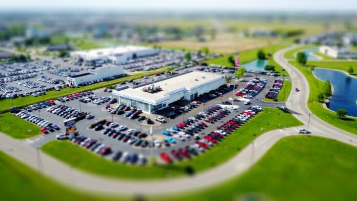 Parkplatz für Dienstwagen