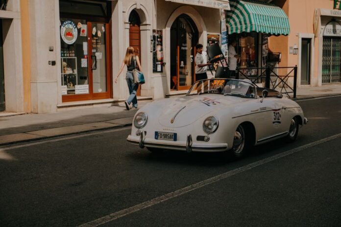 Porsche Automobil auf der Straße