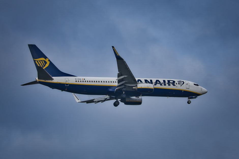 Ryanair Flugzeug im Abflug