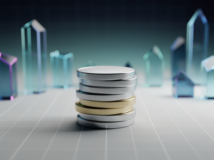 Grafik mit Stablecoins Symbolen und deren Rolle zur Stabilisierung von Kryptowährungen