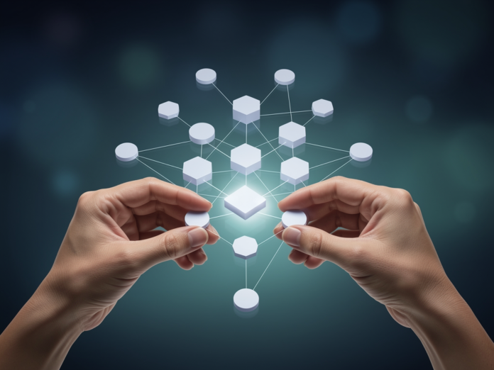 Digitale Token darstellen reale Vermögenswerte auf Blockchain für mehr Liquidität
