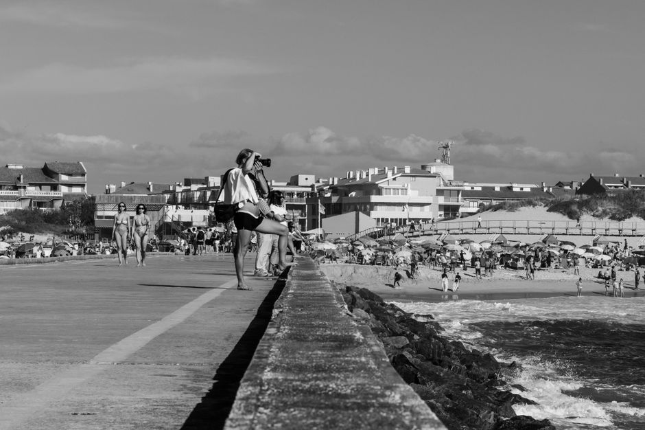 Überfüllte Strände in Warnemünde