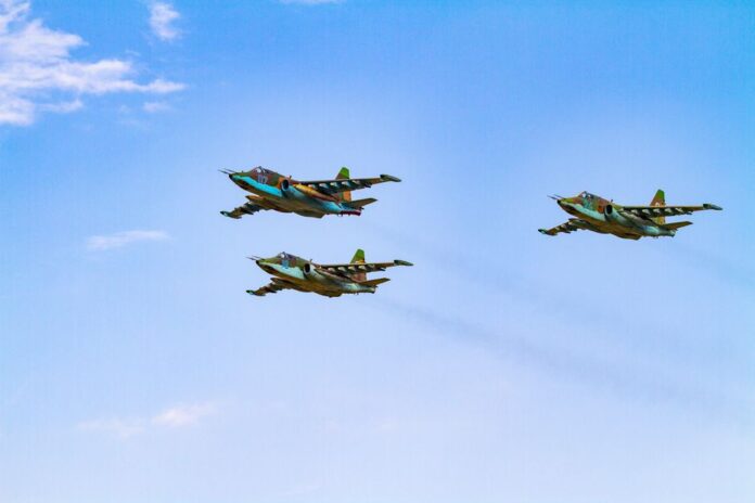 Ukrainischer Kampfjet im Einsatz