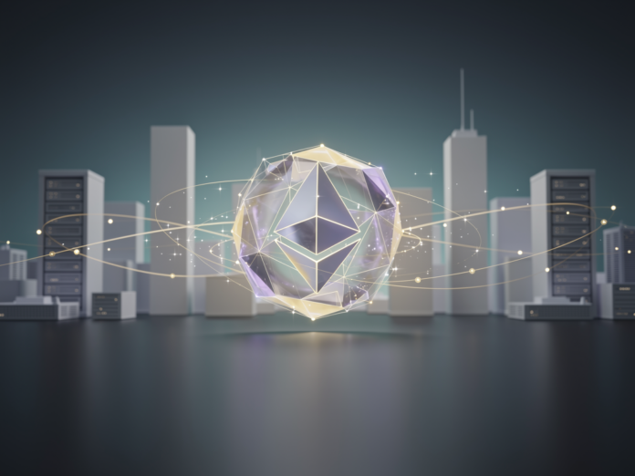 Visualisierung der Ethereum Blockchain mit Smart Contracts und digitaler Vernetzung