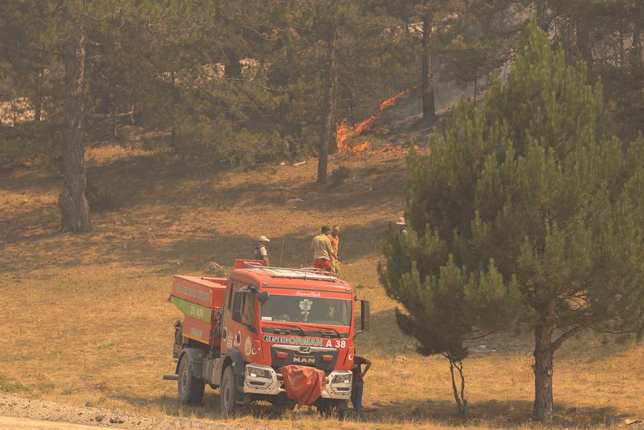 Windrad in Bönen in Flammen