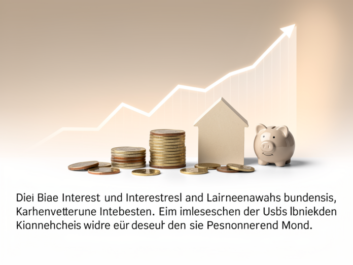 Grafik zeigt Zusammenhang von Zinsen und Zinssatz Einfluss auf Finanzen und Geldanlage