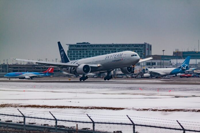 Air France-KLM Flugzeug im Abflug