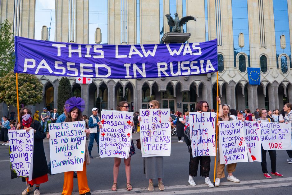 Protest gegen Putin in Russland