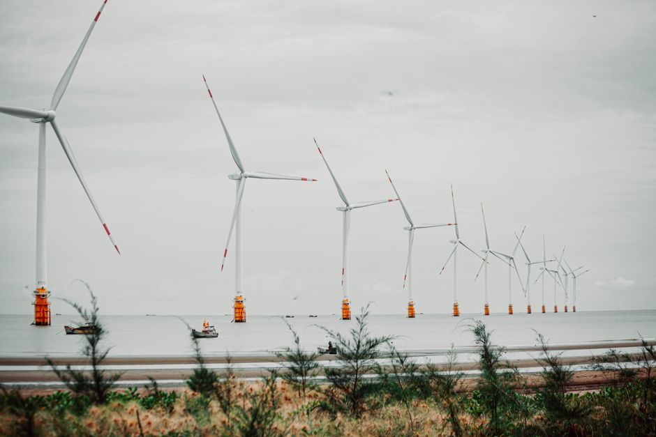 Windkraftanlagen im Einsatz