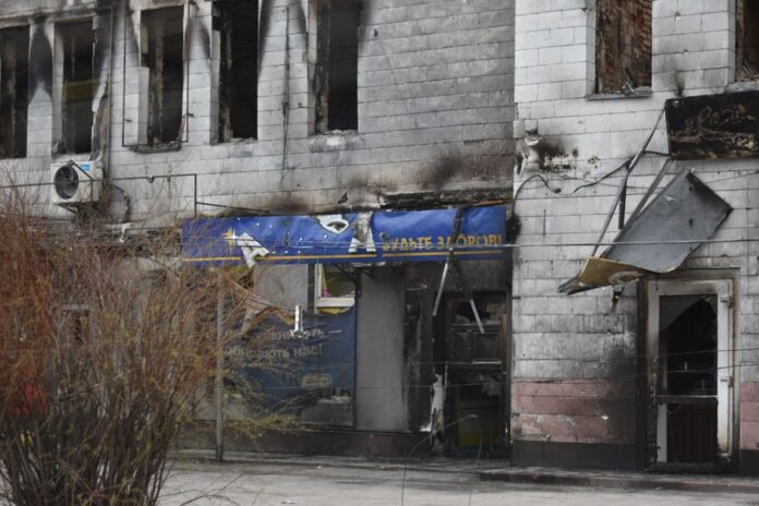 Zerstörung in Odessa nach Angriffen