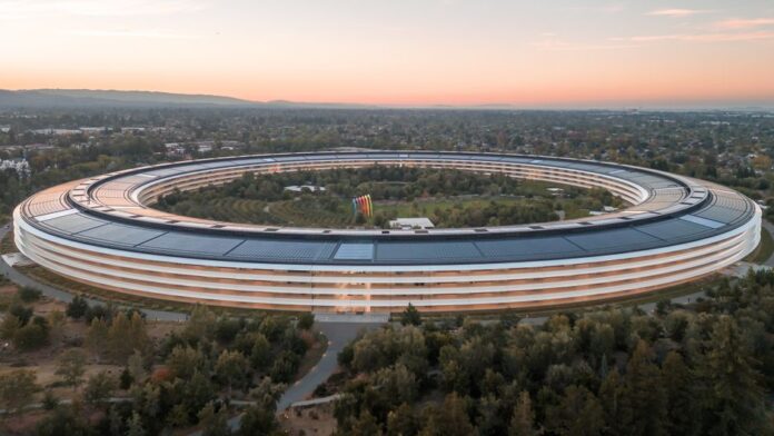 Apple Hauptquartier und Finanzanalyse