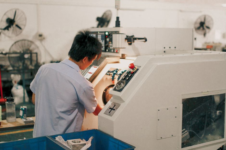 Arbeiter in der Industrie während der Krise