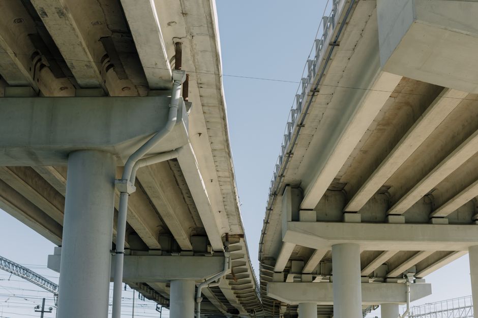 Bau der Rader Hochbrücke über den Nord-Ostsee-Kanal