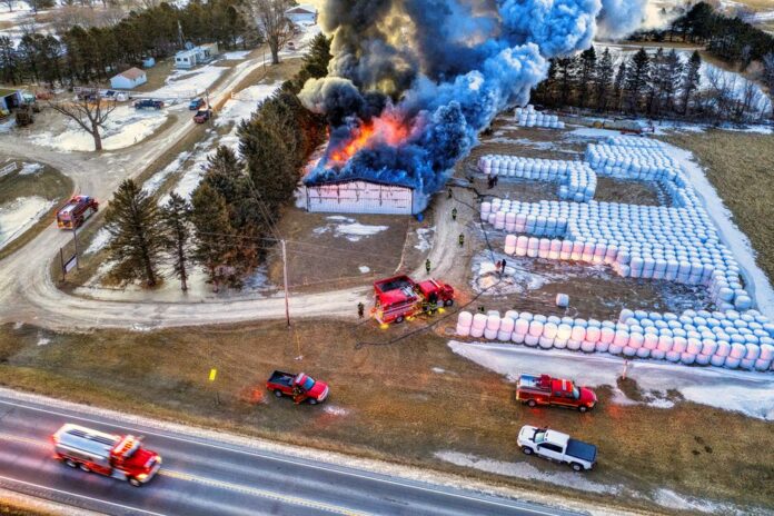 Brand im Logistikzentrum von Wildberries
