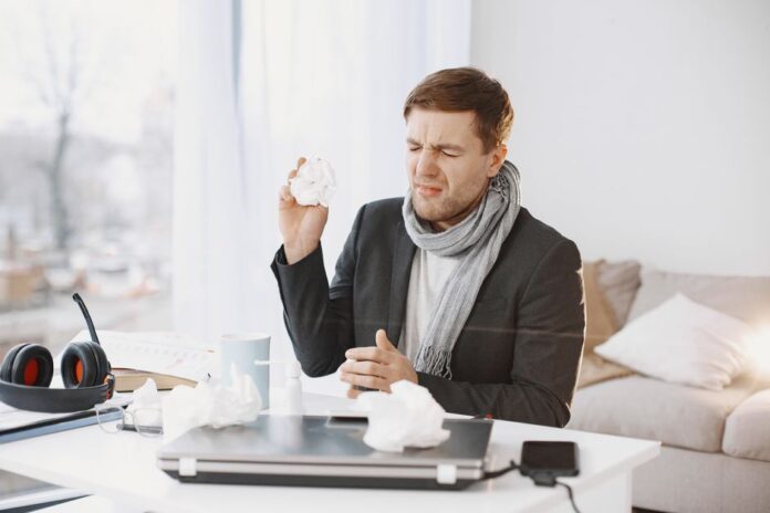 Diskussion über Krankschreibung im Büro