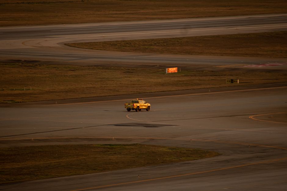 Drohnenabwehrsystem am Flughafen