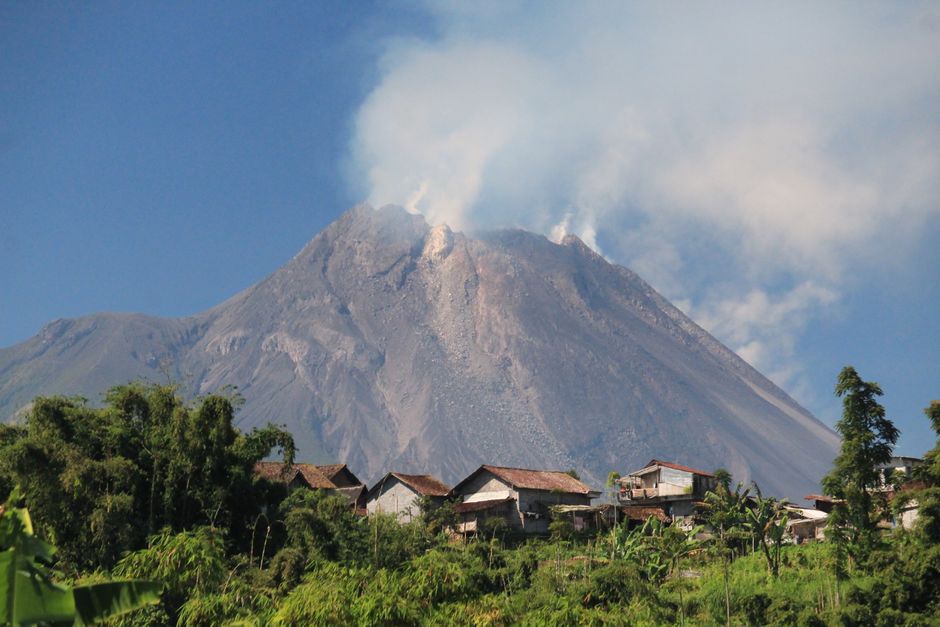 Eruption des Volcán de Fuego in Guatemala