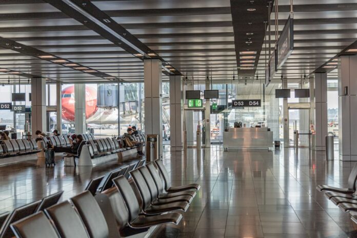 Exklusive Lounge im Flughafen