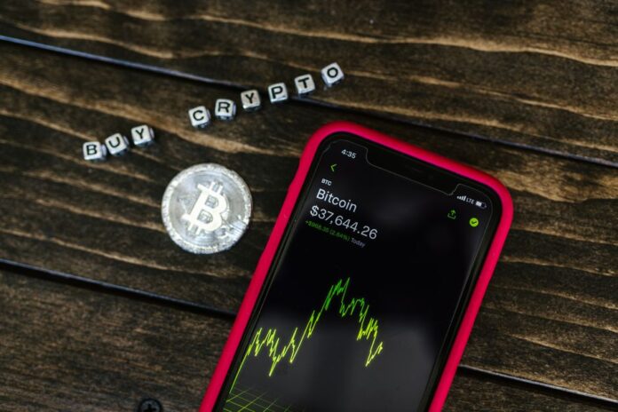 Gefälschte Krypto-App auf einem Smartphone