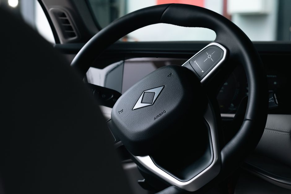 Innovatives Lenkrad im Mercedes EQS