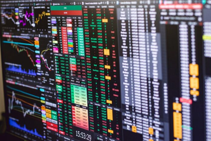 Live-Übertragung der DAX-Tafel in Frankfurt