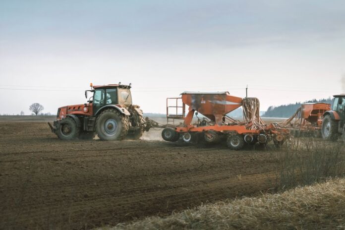 Moderne Agrartechnik im Einsatz