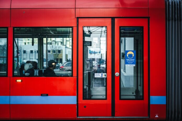 Pendler auf dem Weg zur Arbeit