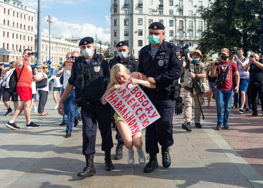 Politische Proteste in Russland