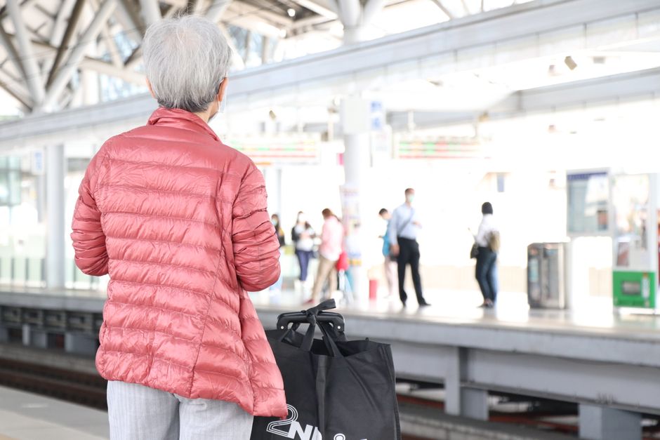 Seniors enjoying affordable train travel