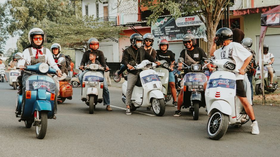 Simson-Mopeds auf der Straße