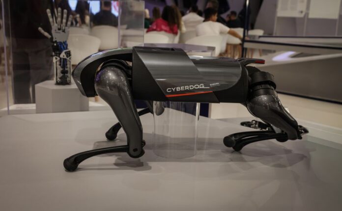 Unitree-Roboter bei einer Vorführung