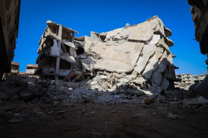 Zerstörung nach dem Luftangriff im Südlibanon