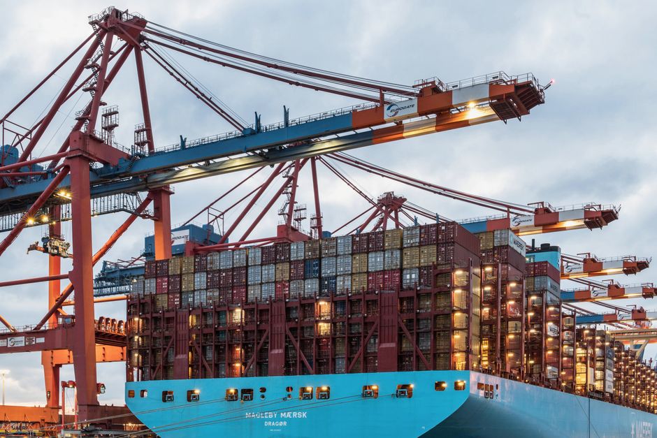 Warnstreik im Hamburger Hafen