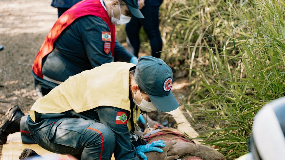 Zerstörung nach dem Drohnenangriff auf Pawlohrad